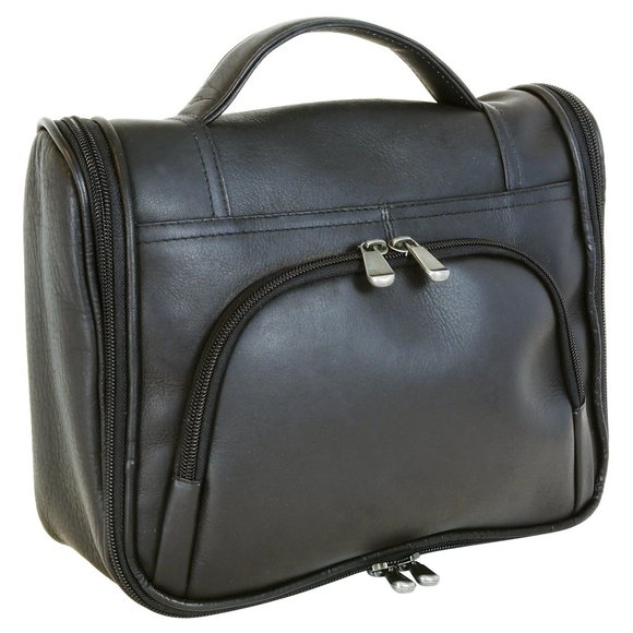 NEW! Leather Hanging Travel Kit by DayTrekr - Brown Leather - Picture 1 of 2